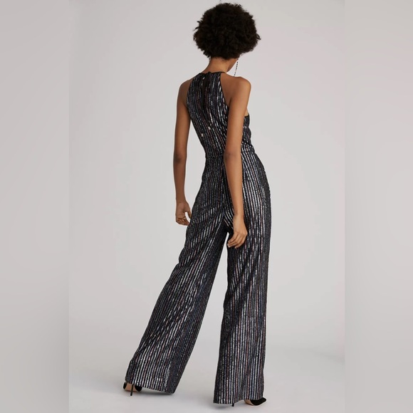 Anthropologie Maeve Disco Halter Jumpsuit. - Picture 4 of 11